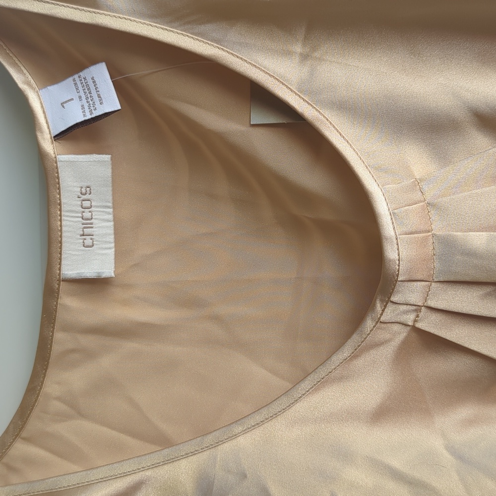 Chico's gold tank top - Picture 2 of 5